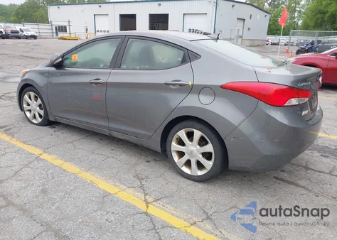 2012 Hyundai Elantra Limited z USA, uszkodzony, nr VIN 5NPDH4AE9CH082409